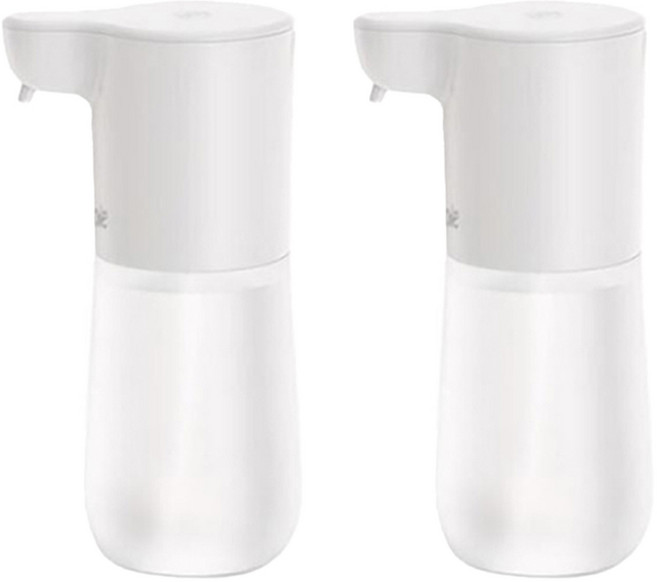 미홀 타입C 충전식 자동 거품 손세정기 2 600ml, 2개, 화이트