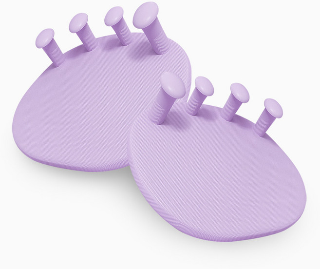 썸피트 발바닥 발가락 아치 스트레칭 운동기구 (좌/우), 퍼플, 1세트
