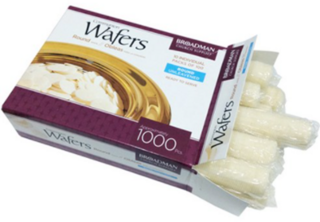 세례 무교병 성찬떡 100인용 성찬전병 빵 성례식떡, 1g, 100개