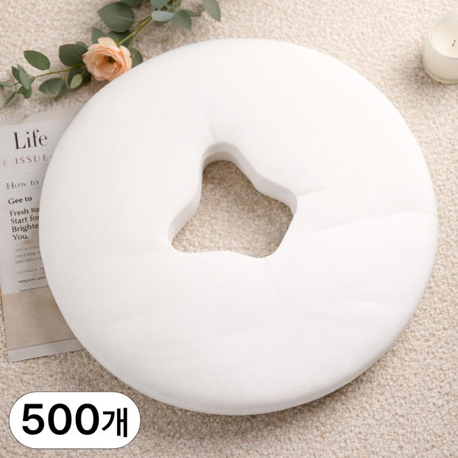 데일리앳 일회용 얼굴 베개커버 위생시트, 500개, 화이트