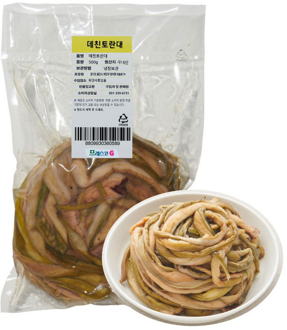 프레스코G 국내산 데친 토란대 500g, 1개