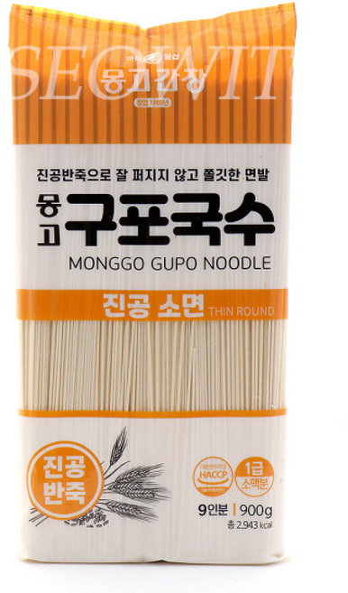 마산몽고 몽고 구포국수 소면 /무료배송/진공 소면/진공 반죽//1급 소맥분, 900g, 15개
