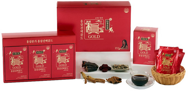 (사은품증정)건강식품 전문 제조 기업(주)포렘/내 몸을 위한 건강 시크릿/홍삼본가/홍삼진액골드 60ml x 30포+도라지청 굿 데이 12ml x 30스틱 증정