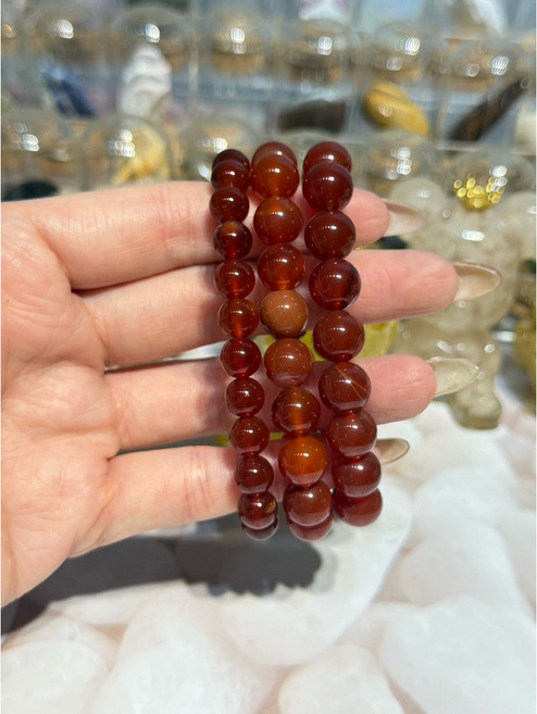 泓潤 天然紅瑪瑙手串
