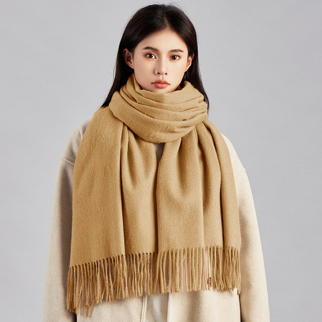 아띠Ahtty 프리미엄 버진 울 캐시미어 빅사이즈 숄 머플러 남녀공용 겨울 목도리 6color