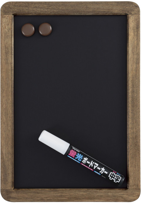 레이 메이 후지이 칠판 블랙 보드 A4 골동품 광택 처리 마커 내츄럴 LNB185