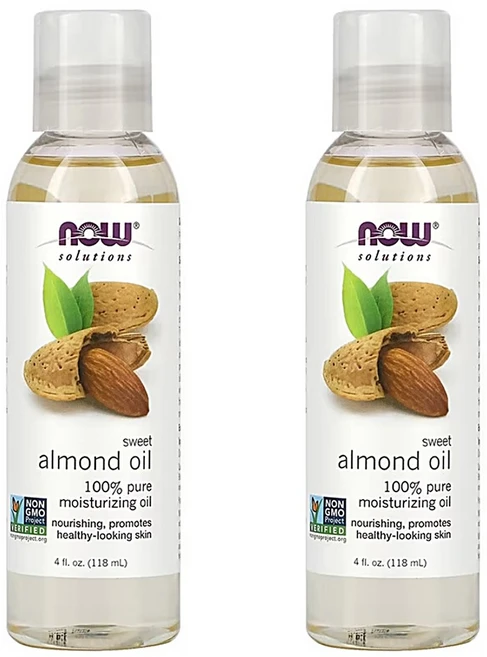 나우푸드 솔루션 스위트 아몬드 오일 4fl oz(118ml), 118ml, 2팩 - 쿠팡