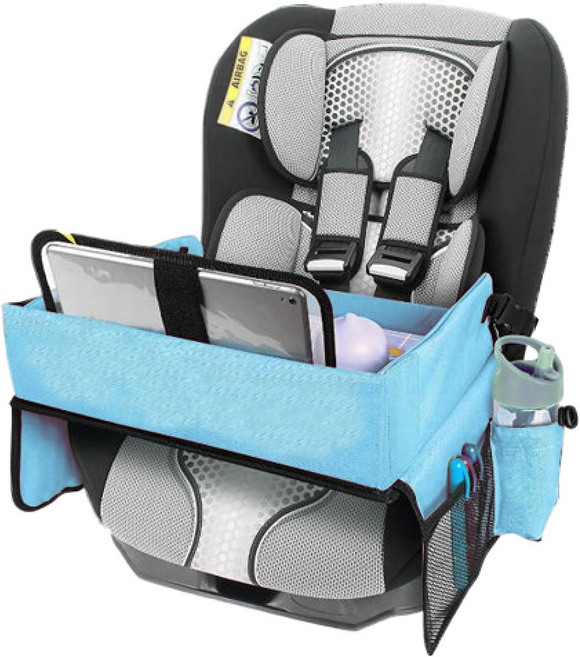 오와열컴퍼니 유아 차량 접이식 카시트 트레이, 1개, 블루