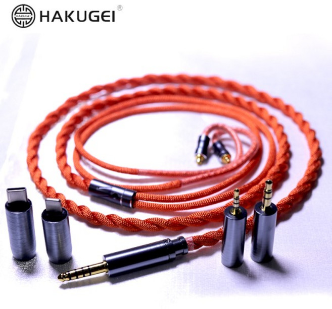 하쿠게이 조이풀 보이스 금도금 OCC & 리츠 6N 음악 업데이트 케이블 3.5 4.4 0.78 MMCX, 08 Lightning 0.78