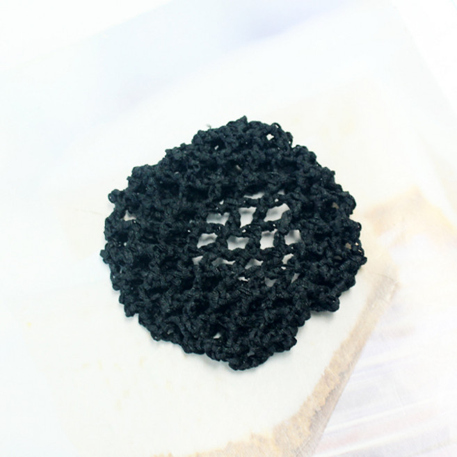 (5개묶음) 국산 블랙 굵은망 머리망 간호사핀용 헤어네트