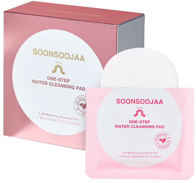 순수자아 원스텝 워터 클렌징패드 휴대용 40매입, 1개