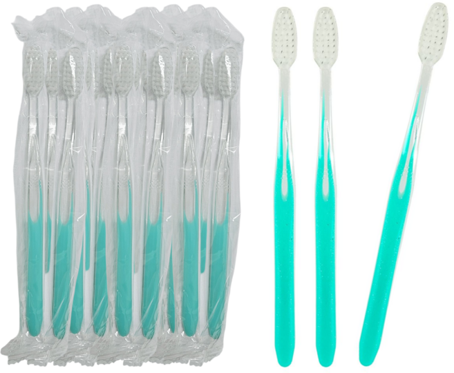 개별포장 고급 미세모 OPP 일회용칫솔, 1개, 500개입