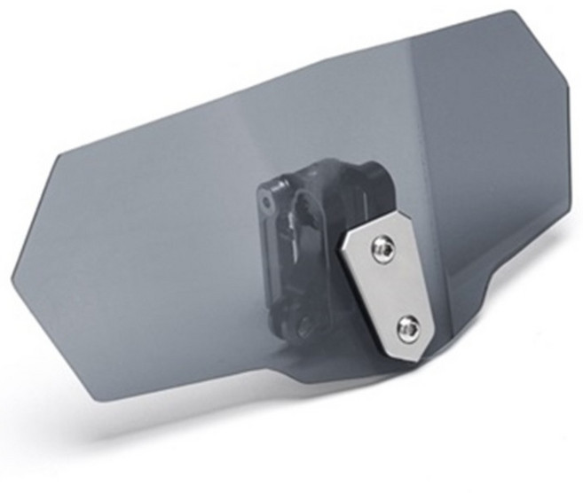 오토바이 보조스크린 평면 굴곡없는 윈드실드 전차종범용 바이크, 스모그, 1개