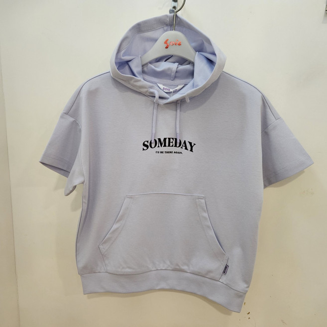 [소이주니어] 5부 루즈핏 레터링 후드티 24m0455vi 여아/주니어 여름상품