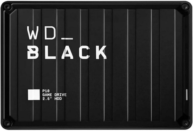 Xbox용 WD_BLACK 2TB P10 게임 드라이브 - 1개월 Xbox 게임 패스 휴대용 외장 하드 드라이브로 이동 중에도 Xbox 게임 라이브러리에 액세스 - WDBA6U0, Black, 5TB, 1 Game Drive for PC, Playstati