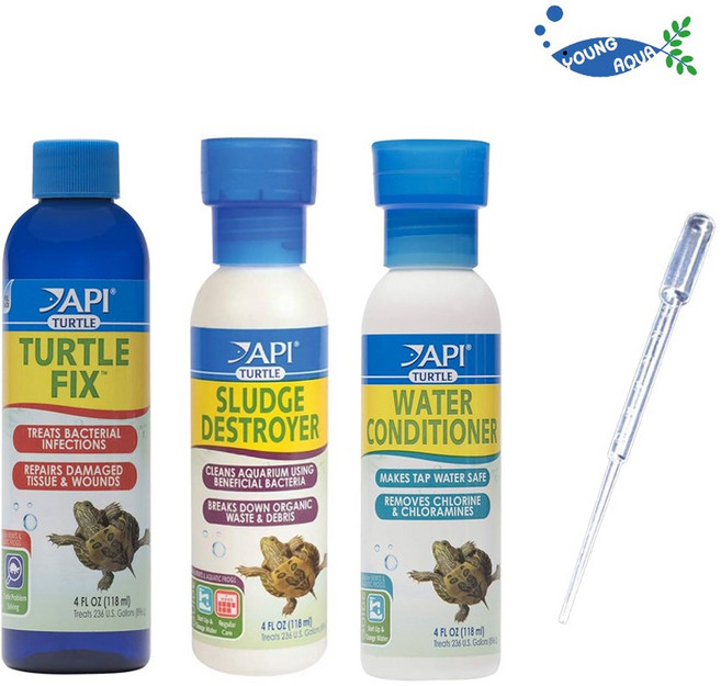 에이피아이 거북이용 물갈이제 118ml 3종 세트 스포이드, 1개