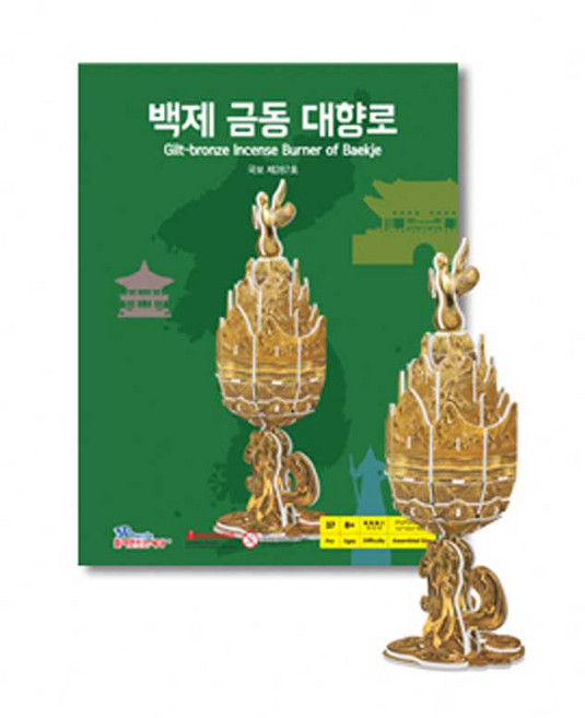 스콜라스 역사시리즈 백제 금동대향로 입체퍼즐/소, 1개