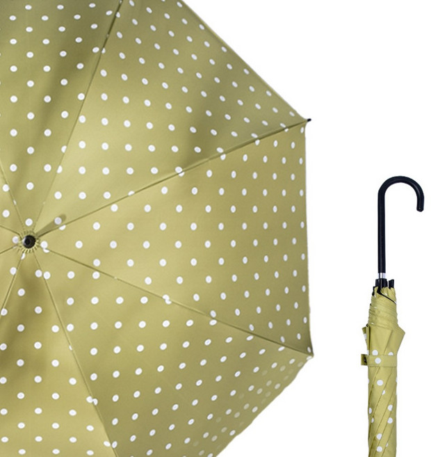 포유렐라 UV 도트 자동 장우산 여름 암막 자외선차단 우산