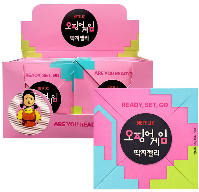 오징어게임 딱지젤리, 16개, 15g