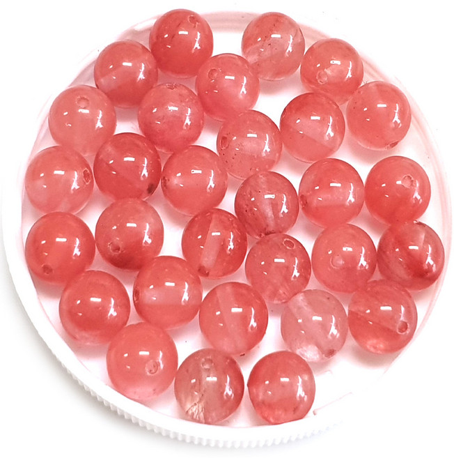 ALL 원석알 6mm 일반A 팔찌원석 한팩 34알, 잉카로즈, 1개