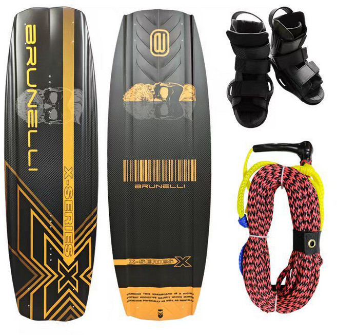 더즐리 웨이크보드 스포츠 수상 수상스키 서핑보드, 1개, 신발+스케이트보드 로프 2