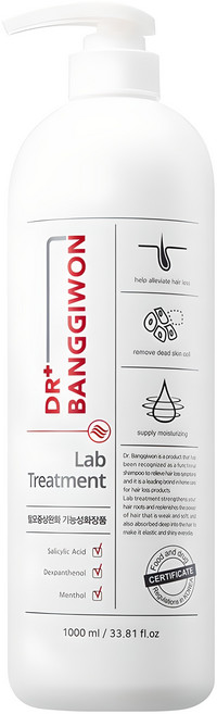 닥터방기원 랩 탈모 기능성 헤어트리트먼트, 1L, 1개
