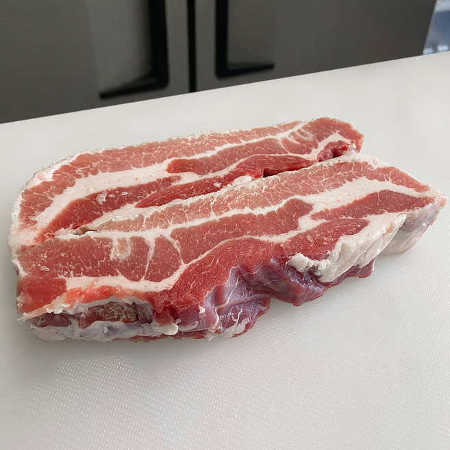 냉동 수육용 삼겹살 500g 수육용 바베큐 수입산 캠핑 삼합 돼지고기 오겹살 아그로수퍼, 수육용500g, 1개