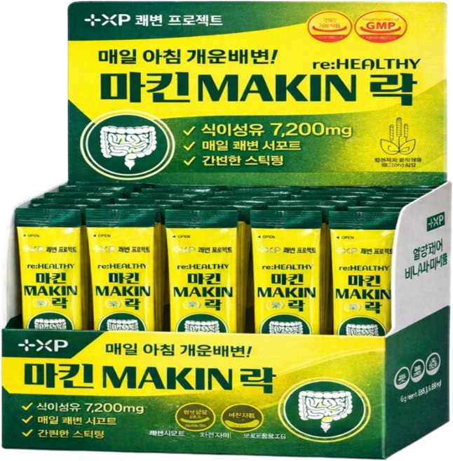 메이퀸 마킨 똥잘싸는 유산균 낙산균 차전자피 식이섬유 푸룬 함유 숙변제거 청장소 쾌변, 90개, 1회분