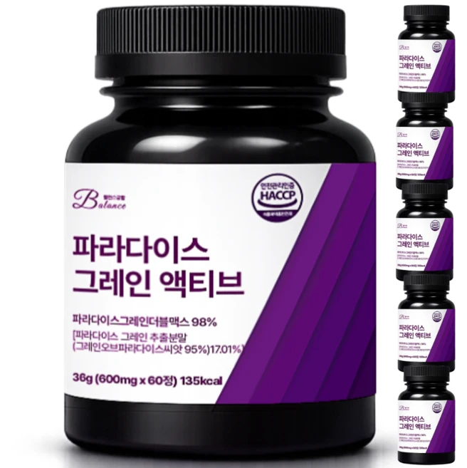 밸런스궁합 파라다이스 그레인 액티브, 6개, 60정 - 쿠팡