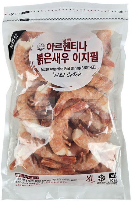 코스트코 냉동 아르헨티나 붉은새우 이지필 908g / 아이스박스, 1개