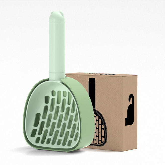 헬로키튼 배변봉투 모래 삽, 그린, 1개