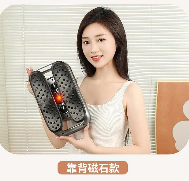 六頭按摩器 全身放鬆按摩器, 背靠筋膜槍, 白色