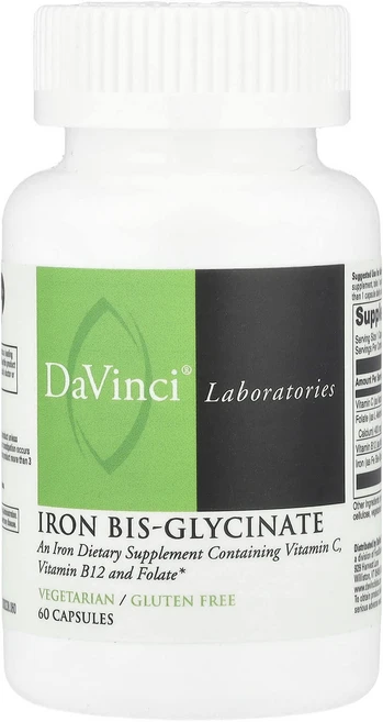 DaVinci Laboratories 아이언 비스-글리시네이트 캡슐 60정, DaVinci Laboratories of Ver..., 1개 - 쿠팡
