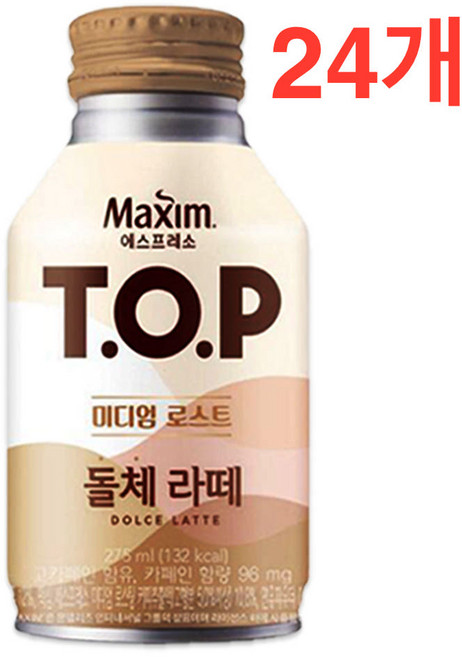 티오피 미디엄 로스트 돌체 라떼, 275ml, 24개