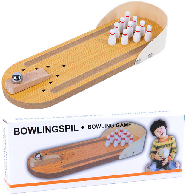 木製保齡球玩具, 迷你保齡球, 1個