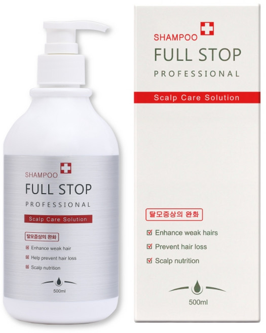 풀스탑 플러스 샴푸 500ml 탈모 증상 완화 샴푸, 1개