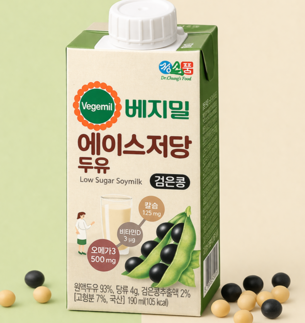 베지밀 에이스 두유, 190ml, 64개