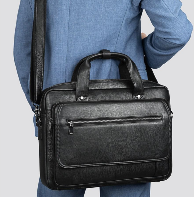 Mmmk 천연소가죽 사무용 서류가방 노트북 가방 PH-5084