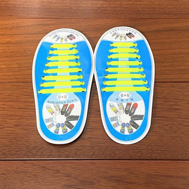 矽膠彈力懶人鞋帶 免綁 男女兒童 運動小白鞋 扁鞋帶