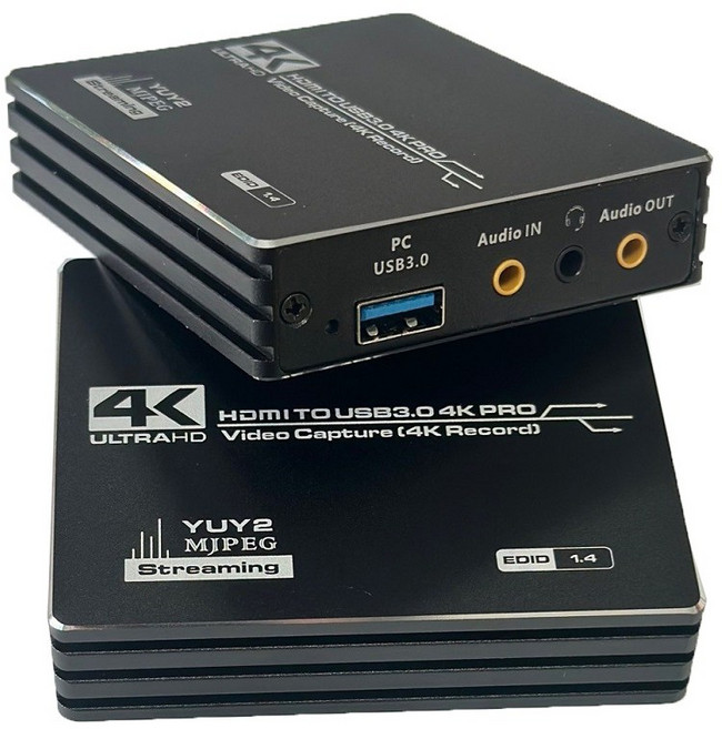 易控王 4K HDMI轉USB3.0 影像擷取盒 擷取卡 擷取1080P@60Hz 音訊崁入, 40-195-02