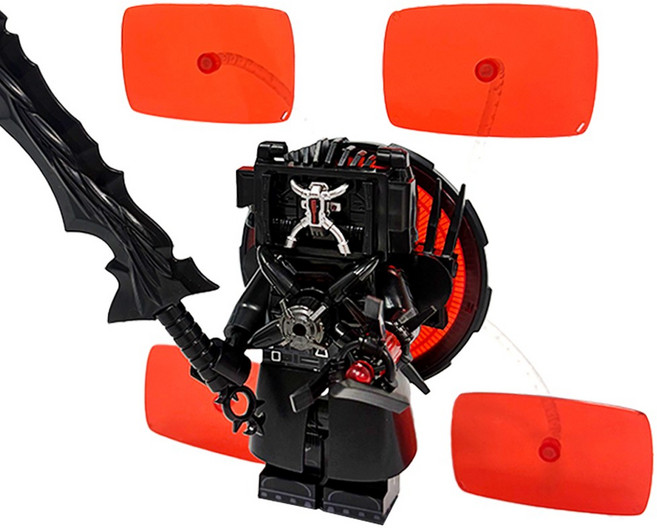 로앤제이 스키비디 토일렛 미니 블록 호환 블럭 둠스데이 파멸의 감시자, R3205-03 파멸의 감시자, 1개