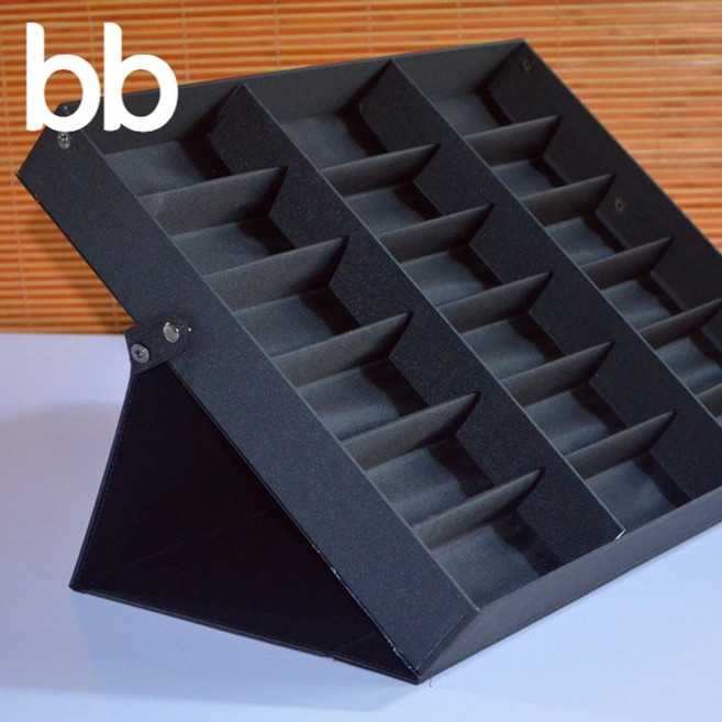 안경정리함 선글라스 보관함 디스플레이 전시 케이스 진열장 수납함 안경집 고급, 블랙천, 1개