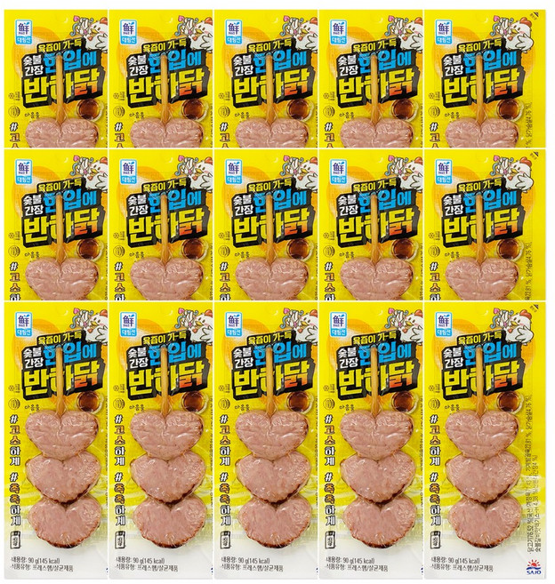 [푸드원스토어] 사조대림 육즙가득 한입에 반하닭 숯불간장맛, 90g, 15개