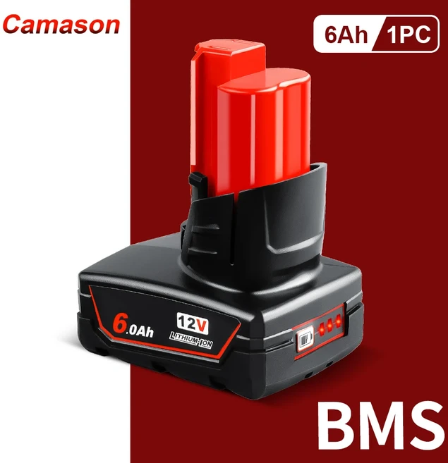 밀워키밧데리 밀워키 배터리 송풍기 임팩드릴 공구용 리튬 이온 무선 드릴 6Ah 9Ah, 05 6Ah Battery 1 PC, 1개