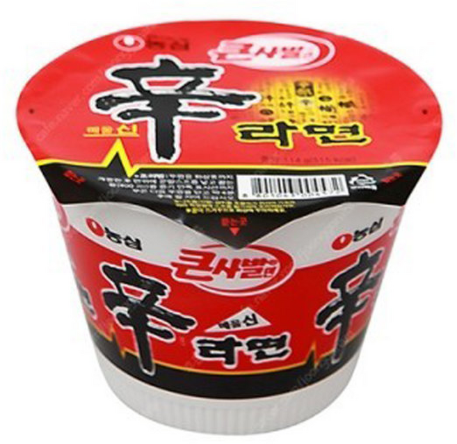컵라면 신라면 큰사발 박스 사무실 간식, 1개