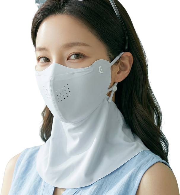 10위 - 아이즈온 자외선차단 마스크 ANTI-UV PRO 스포츠 쿨링 골프, 연그레이, 1개