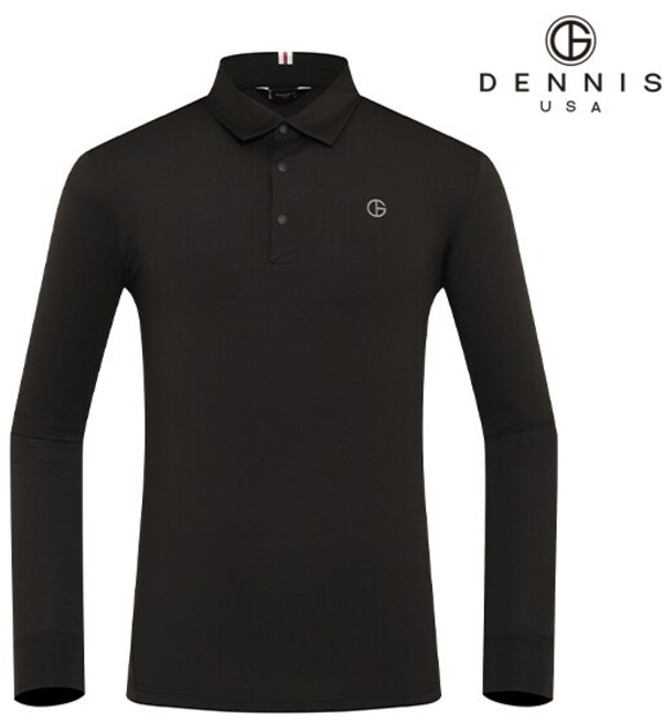 데니스골프 남성 요꼬에리 베이직 긴팔티_NAOSMTS001