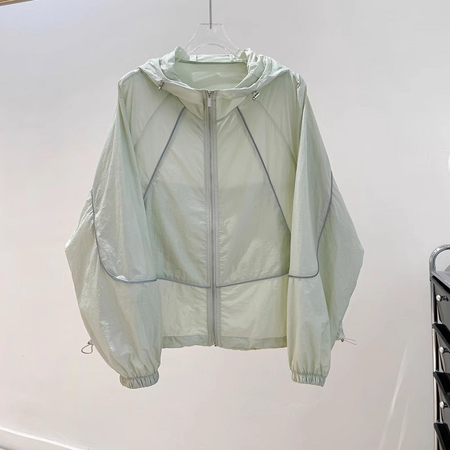 디드라 초경량 루즈핏 후드 자외선차단 바람막이 자켓