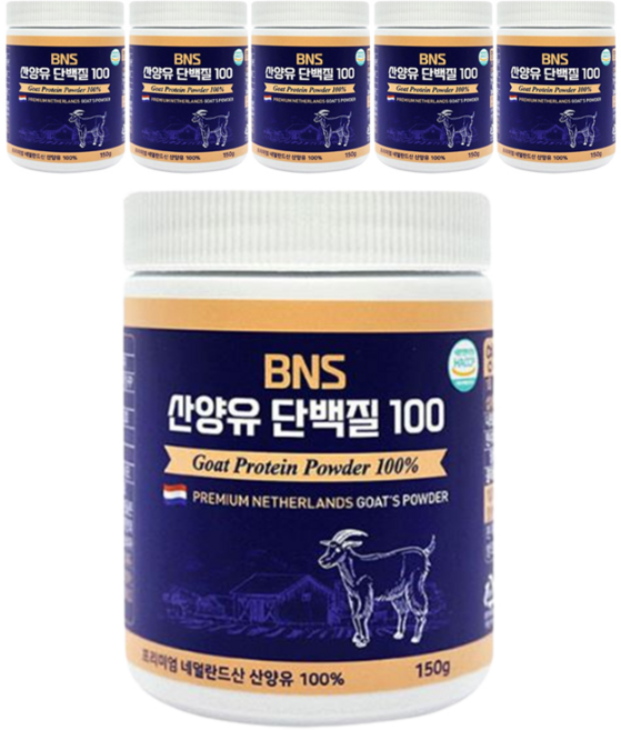 BNS 산양유 단백질 100 파우더, 150g, 6개