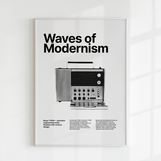 [인메이블] 돈들어오는 미드센츄리 홈카페 LP포스터 액자 14종 그림 캔버스 액자 일출 거실 현관 복도 벽 대형, 13.Modernism wave